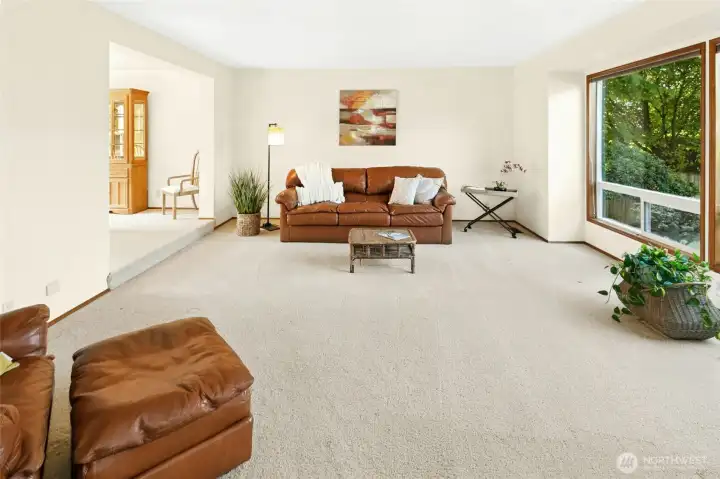 Large front living room.