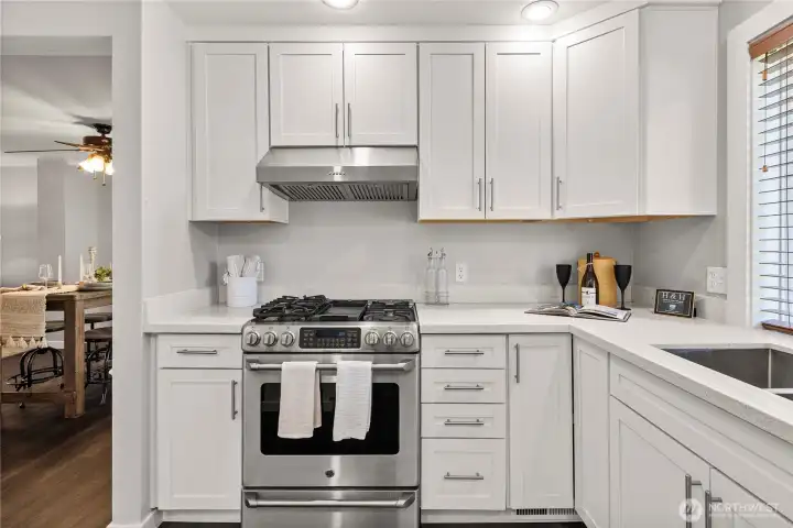 All the cabinetry and hardware.