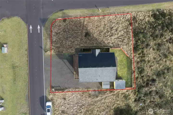 Large driveway with RV parking.