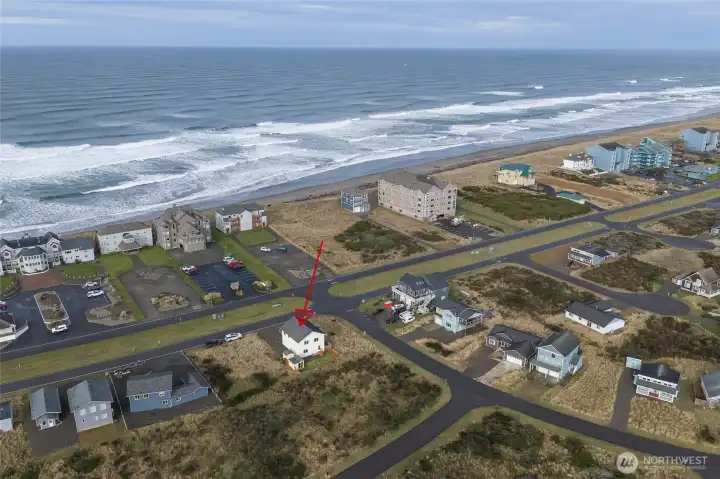 So close to the beach you can hear the waves crashing from your 2nd story deck