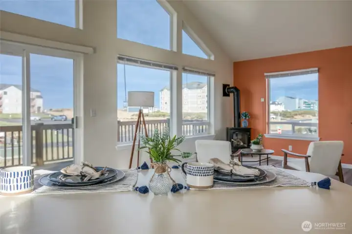 Stand-alone gas stove for cozy beach nights