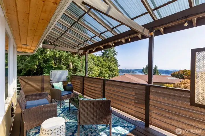 Front porch with a view!