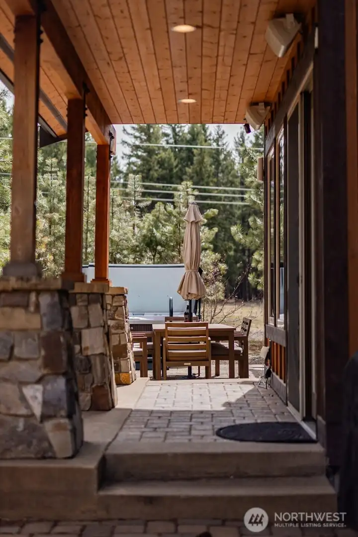 patio with furniture