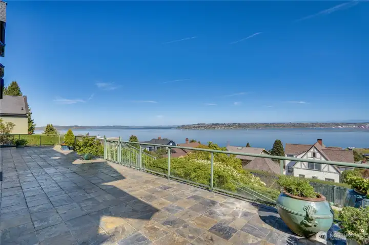 Stone underfoot. Commencement Bay ahead. Nothing between you and the view.