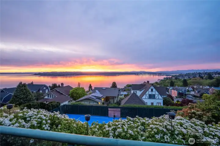 The bay turns violet before the rest of Tacoma stirs.