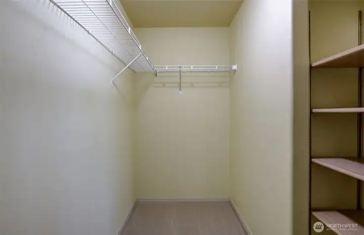 Primary walk in closet