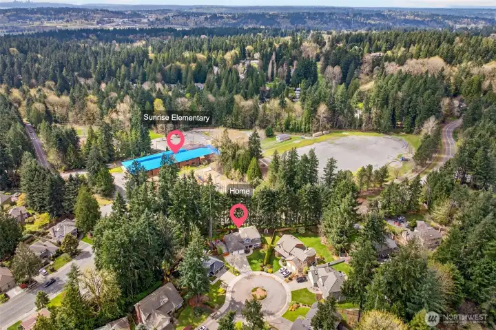 Location speaks for itself — with Sunrise Elementary (Northshore School District) just steps away and the home nestled in the heart of Coventry on English Hill, this is one of Redmond's most coveted addresses, convenient to Microsoft, Google, and major Eastside corridors.