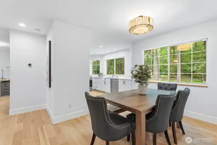 Conveniently located off the kitchen and family room.