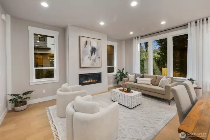 Spacious open floor plan designed for effortless entertaining.