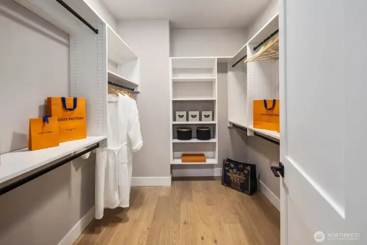 Primary closet.