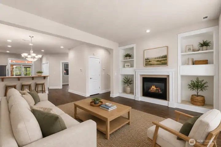Virtually staged to show use of space