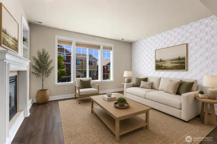 Virtually staged to show use of space