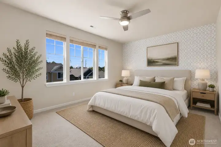 Virtually staged to show use of space