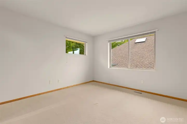 Upstairs third bedroom directly across from the hallway full bath