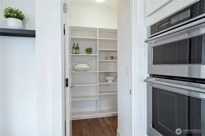 Plus a walk-in pantry for a chef's dream kitchen!