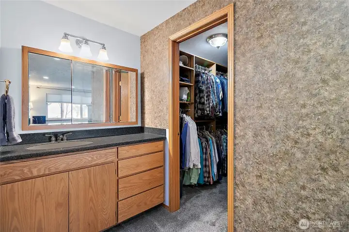 Primary bath and closet