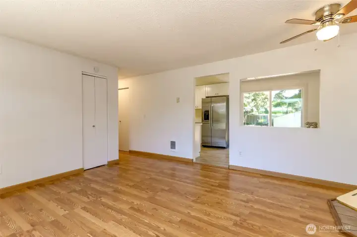 Living Room view to Kitchen