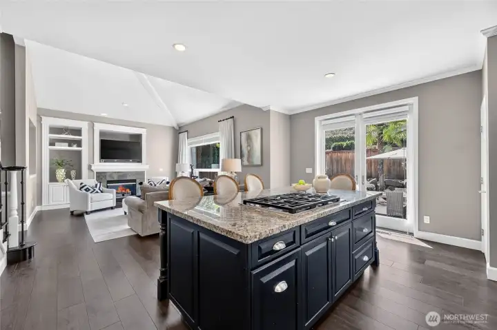 Updated Kitchen - French doors to Backyard
