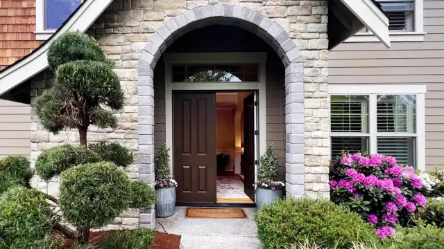 Beautiful front entry