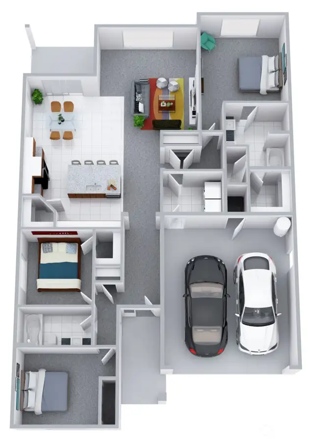 3D Floor Plan example - home is complete