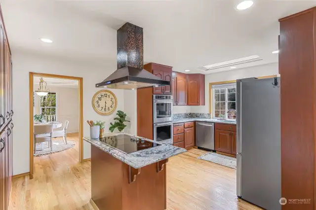 Gourmet Kitchen with views of the whole property