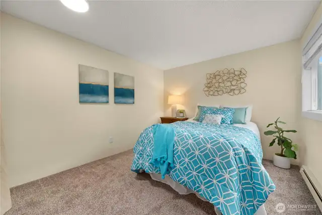 Bedroom #1 is light, bright, and spacious!
