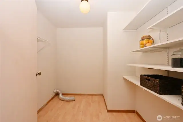 Full size laundry room and pantry