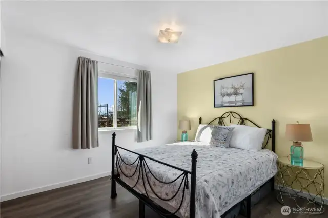 1 of 2 guest rooms, tis one with a view