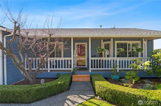 Quaint front porch