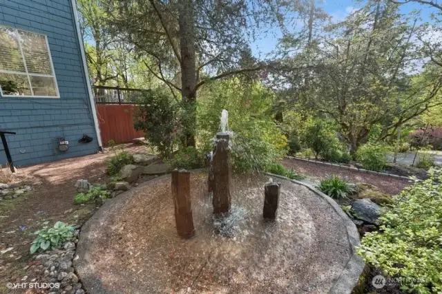 Peaceful water feature.