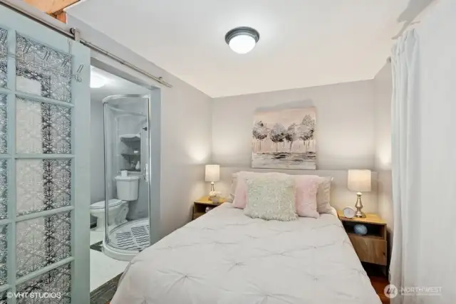 Casita bedroom. Closet and w/d hook-up.
