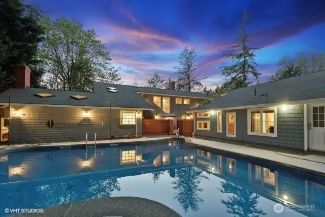 Just in time for summer enjoy this newly rocoated heated salt water pool.