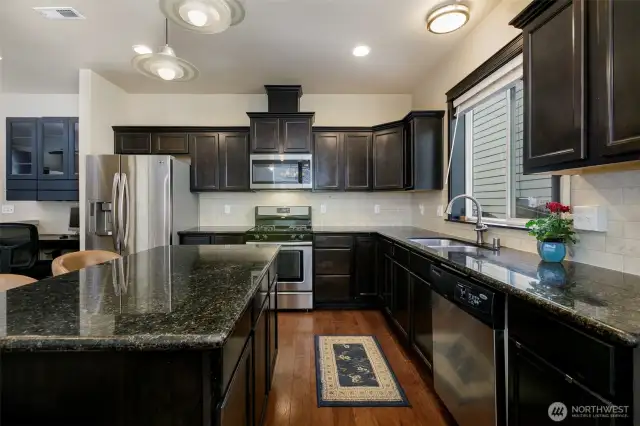 Kitchen and deck