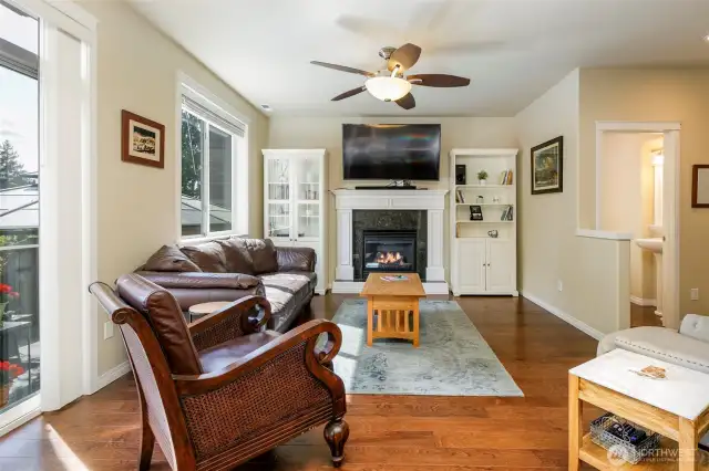 Living room and ½ bath