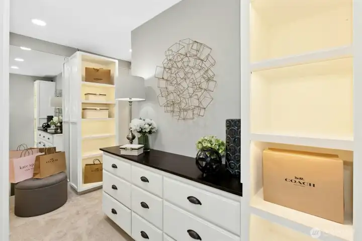 Primary closet