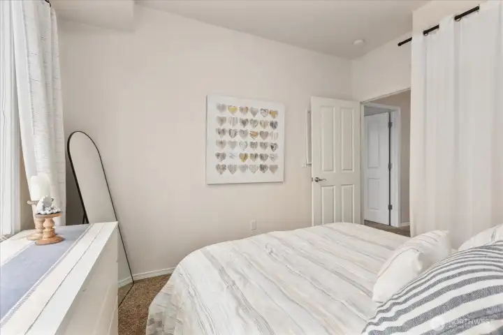 Spacious and cozy bedroom