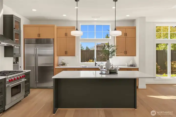 Bright, open and spacious kitchen