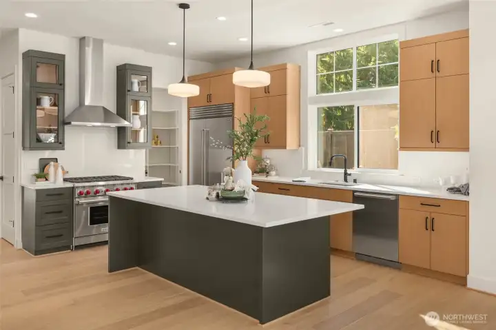 Wolf and Subzero stainless steel appliances