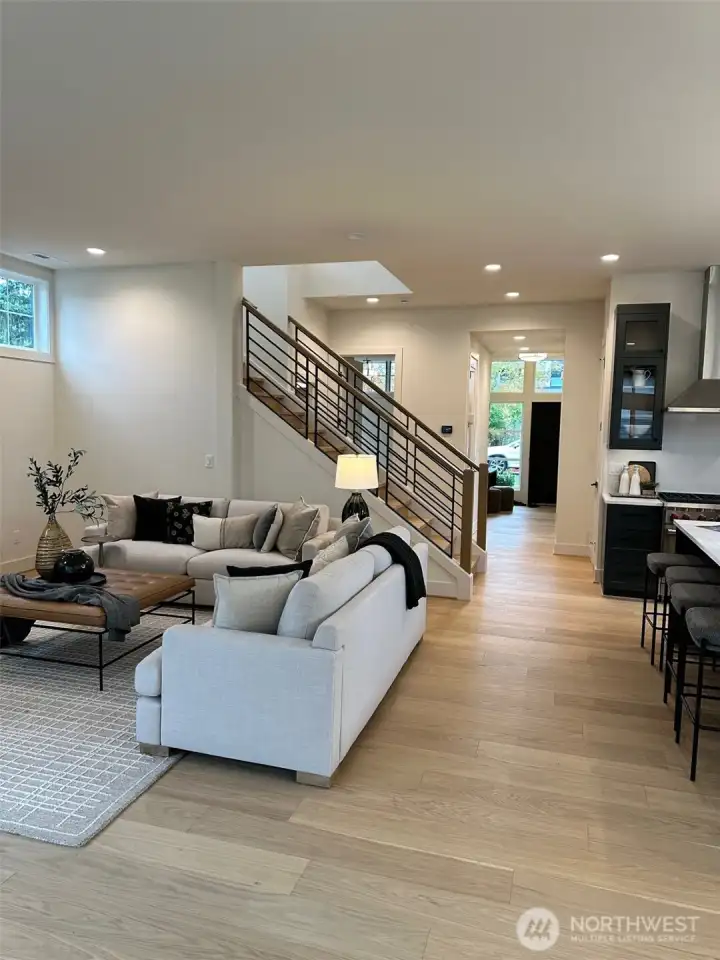 Wood flooring throughout first floor.