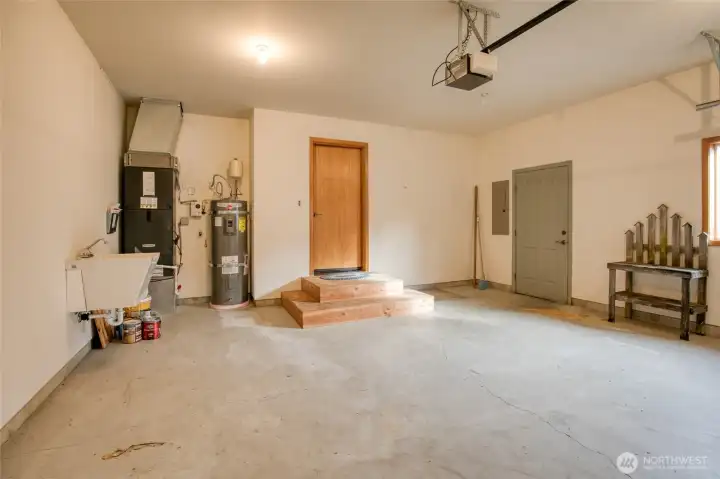 2 car garage with sink