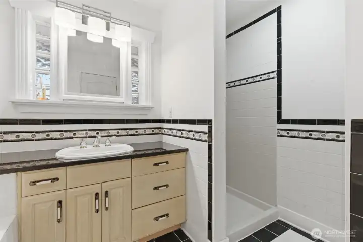 Second floor guest bathroom and shower