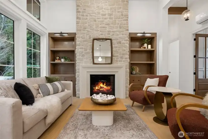 A curated interior palette creates a cohesive, estate-level atmosphere.