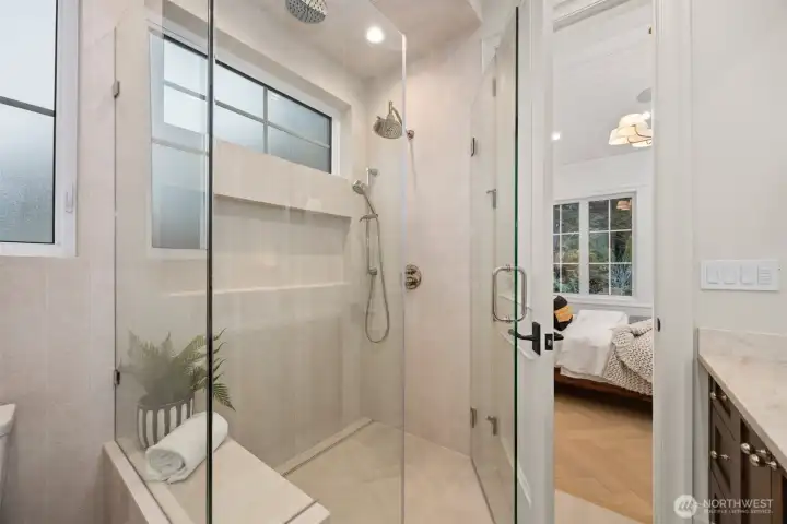 Interior finishes are polished and curated for everyday living.