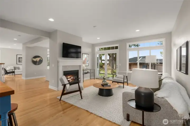 Flexible main-level bedroom ideal for multigenerational living, aging in place with a nearby ¾ bath, or the perfect guest suite or home office