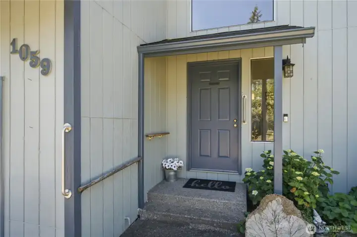 Inviting entry welcomes you.