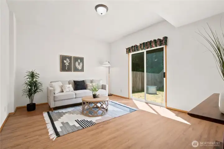 On Main Floor - Large 12x13 Den/Playroom/Media Room or flexible space for visiting guests.