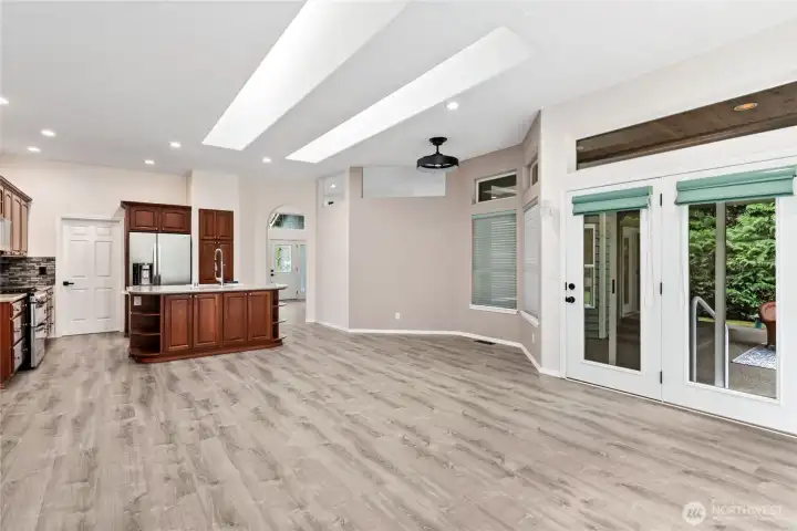 Kitchen and dining area