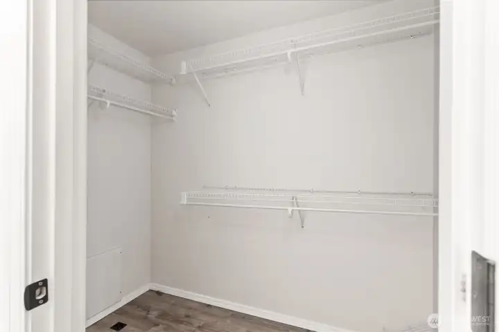 Primary room "her" closet
