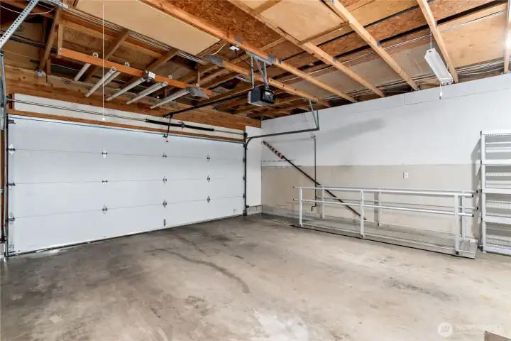 Garage and wheelchair ramp