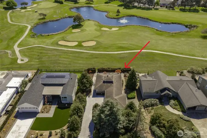 Located on the 7th fairway